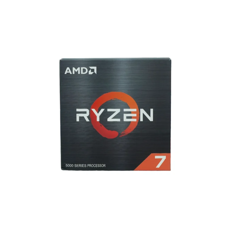 AMD Ryzen 7 5000 series desktop processor box for gaming and productivity