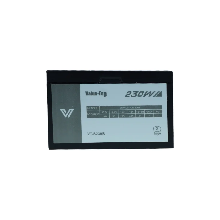 Value-Top VT-S230B Plus real 230W ATX power supply unit for desktop PCs