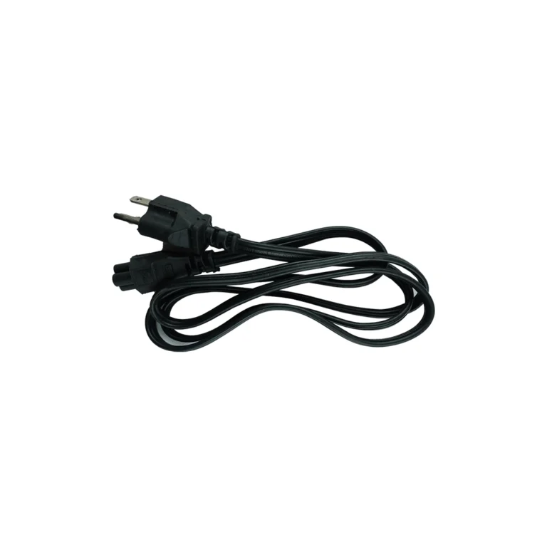 3 pin laptop charger power cable with cloverleaf connector