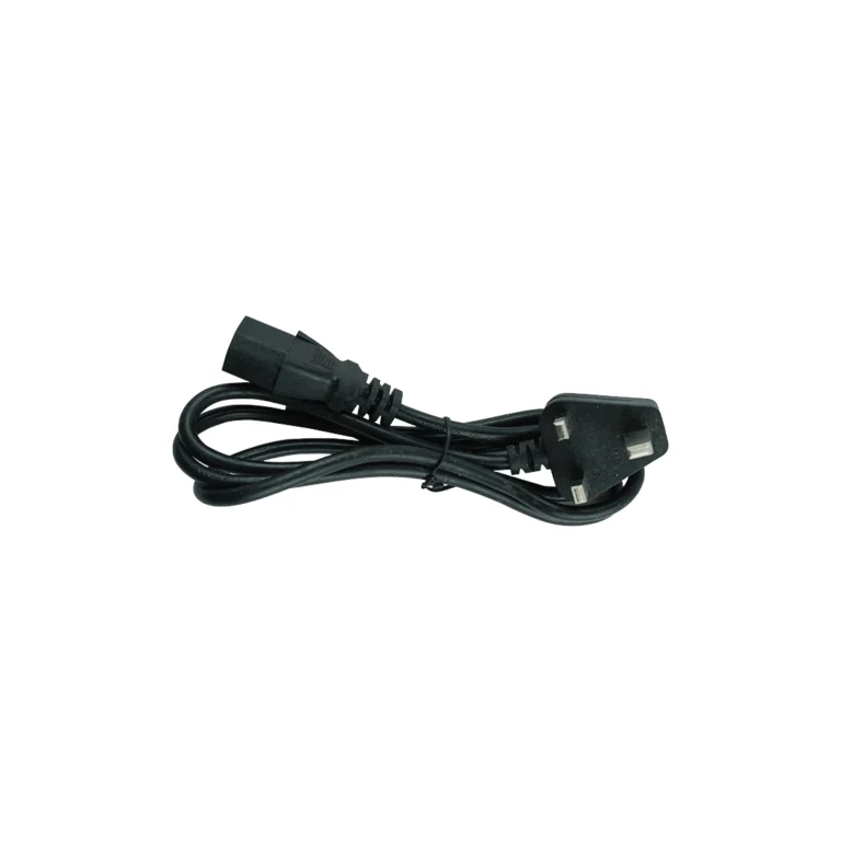 3 pin desktop computer power cable with IEC C13 connector