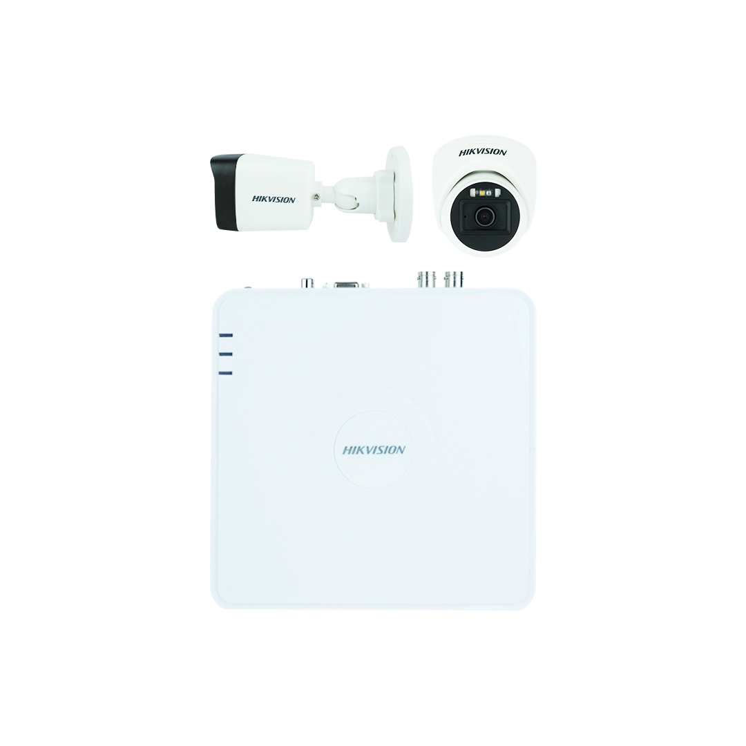 Hikvision 2 camera CCTV system with DVR